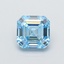 1.04 Ct. Fancy Vivid  Blue Asscher Lab Grown Diamond