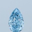 0.52 Ct. Fancy Vivid Blue Pear Lab Grown Diamond