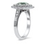 Double Milgrain Bezel Halo Diamond Ring, smallview