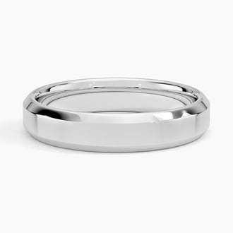 Beveled Edge 4.5mm Wedding Ring
