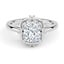 Custom Vintage-Inspired Unique Halo Diamond Ring