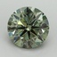 2.91 Ct. Fancy Vivid Green Round Lab Grown Diamond