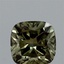 1.08 Ct. Fancy Vivid  Green Cushion Lab Grown Diamond