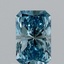 0.94 Ct. Fancy Vivid Blue Radiant Lab Grown Diamond