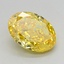 1.46 Ct. Fancy Vivid Yellow Oval Lab Grown Diamond