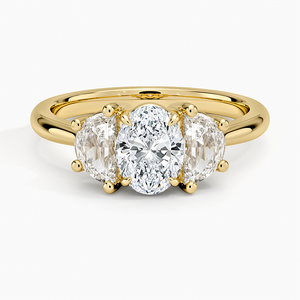 14K Yellow Gold Extra Small Perfect Hoop Lab Diamond Earrings
