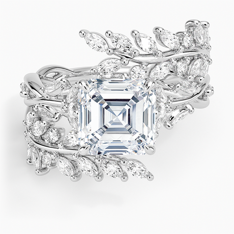 18K White Gold Secret Garden Wrap Diamond Ring