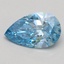 0.62 Ct. Fancy Vivid Blue Pear Lab Grown Diamond