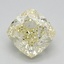 1.07 Ct. Fancy Light Yellow Cushion Lab Grown Diamond