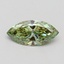 0.81 Ct. Fancy Vivid Green Marquise Lab Grown Diamond
