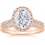 14KR Moissanite Odessa Diamond Ring (1/5 ct. tw.) with Sonora Diamond Ring (1/8 ct. tw.), smalltop view