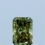 0.43 Ct. Fancy Vivid Green Radiant Lab Grown Diamond