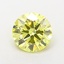 1.06 Ct. Fancy Vivid  Yellow Round Lab Grown Diamond
