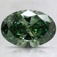 1.61 Ct. Fancy Vivid Pacific Green Oval Lab Grown Diamond