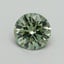 1.23 Ct. Fancy Vivid Green Round Lab Grown Diamond