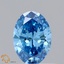 0.33 Ct. Fancy Vivid Blue Oval Lab Grown Diamond