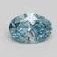 1.59 Ct. Fancy Vivid Blue Oval Lab Grown Diamond