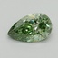 1.01 Ct. Fancy Vivid Green Pear Lab Grown Diamond