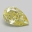 5.03 Ct. Fancy Intense  Yellow Pear Lab Grown Diamond