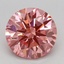 1.51 Ct. Fancy Vivid Pink Round Lab Grown Diamond
