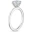 18K White Gold Petal 1.5mm Diamond Ring, smallside view