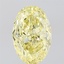 2.51 Ct. Fancy Intense  Yellow Oval Lab Grown Diamond