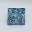 2.01 Ct. Fancy Vivid Malibu Blue Princess Lab Grown Diamond