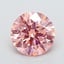1.88 Ct. Fancy Vivid Pink Round Lab Grown Diamond, smalltop view