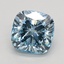 1.01 Ct. Fancy Vivid Blue Cushion Lab Grown Diamond