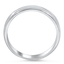 Wave Pattern Comfort Fit Ring, smallside view