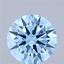 3.71 Ct. Fancy Vivid Blue Round Lab Grown Diamond