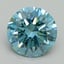 3.15 Ct. Fancy Vivid Blue Round Lab Grown Diamond