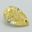 1.08 Ct. Fancy Intense Yellow Pear Lab Grown Diamond