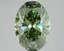 3.01 Ct. Fancy Vivid Pacific Green Oval Lab Grown Diamond