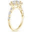 18K Yellow Gold Versailles Halo Diamond Ring (1/2 ct. tw.), smallside view