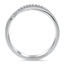 Crossover Diamond Ring, smallside view