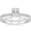 Platinum Luxe Elodie Diamond Ring (1/4 ct. tw.) with Liv Wedding Ring
