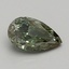 1.25 Ct. Fancy Vivid Green Pear Lab Grown Diamond