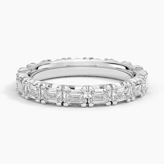 Nathalie Emerald Cut Eternity Lab Diamond Ring (2 ct. tw.) in Platinum