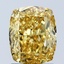 2.04 Ct. Fancy Vivid Yellow Cushion Lab Grown Diamond