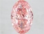 9.03 Ct. Fancy Vivid  Pink Oval Lab Grown Diamond