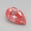 0.74 Ct. Fancy Vivid Pink Pear Lab Grown Diamond
