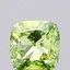 1.53 Ct. Fancy Vivid Green Cushion Lab Grown Diamond