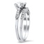 Milgrain Contoured Diamond Wedding Band, smallview
