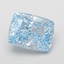 1.70 Ct. Fancy Vivid Blue Cushion Lab Grown Diamond