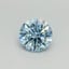 0.34 Ct. Fancy Vivid Blue Round Lab Grown Diamond