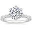 Platinum Rochelle Diamond Ring, smalltop view