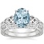 PT Aquamarine Aberdeen Diamond Bridal Set, smalltop view