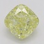 1.08 Ct. Fancy Yellow Cushion Diamond