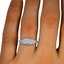 The Deva Ring, smallzoomed in top view on a hand